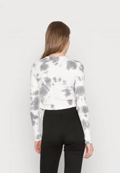 Nly By Nelly REBEL DRAWSTRING - Langarmshirt - Black, White, Damen -Nly by Nelly Verkaufsladen 64a46ef140ed48dc84b39ab34eb94789