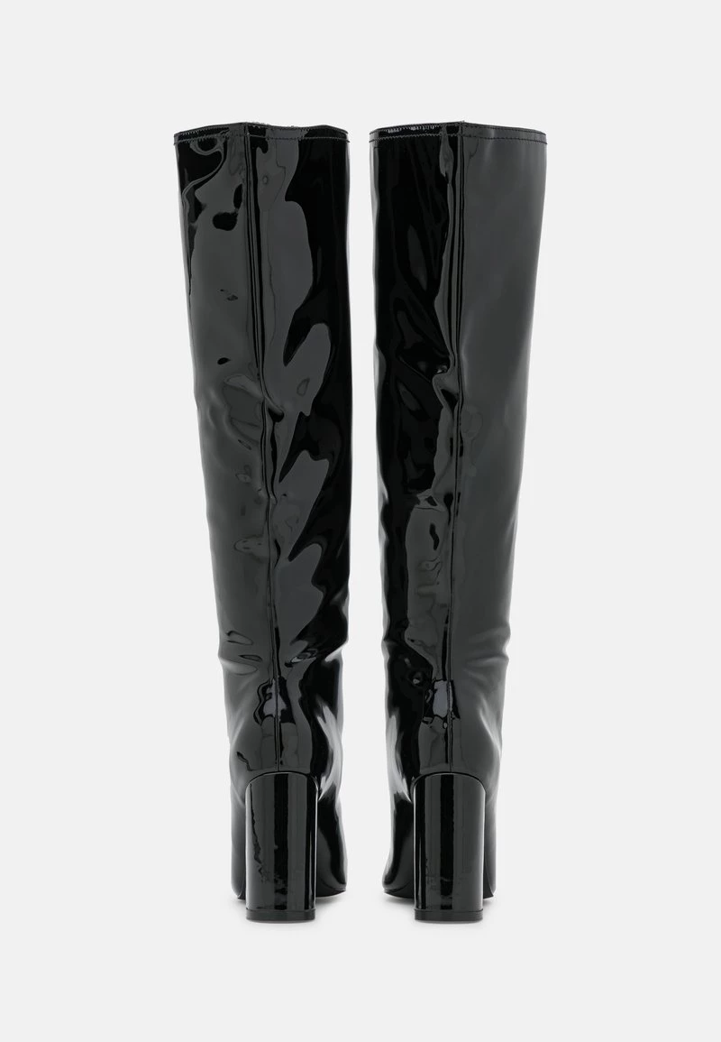 Nly By Nelly WIDE KNEE BOOT - High Heel Stiefel - Shiny Black, Damen 6 Nly By Nelly WIDE KNEE BOOT - High Heel Stiefel - Shiny Black, Damen – Bild 4