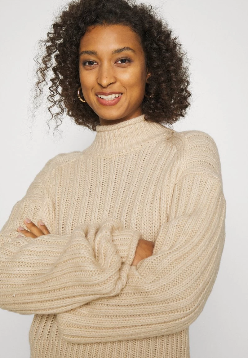 Nly By Nelly LOVELY CHUNKY - Strickpullover - Beige, Damen 7 Nly By Nelly LOVELY CHUNKY - Strickpullover - Beige, Damen – Bild 5