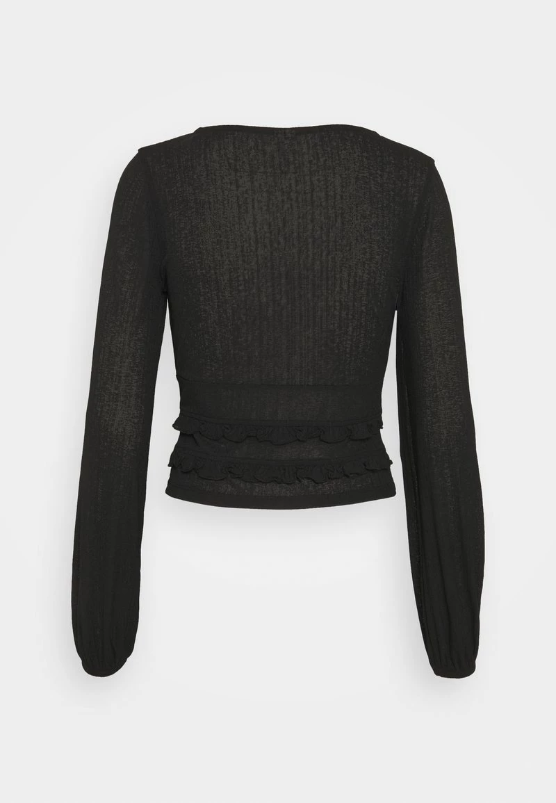 Nly By Nelly SHEER TIE - Langarmshirt - Black, Damen 8 Nly By Nelly SHEER TIE - Langarmshirt - Black, Damen – Bild 6