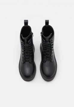 Nly By Nelly PERFECT LACED UP BOOT - Plateaustiefelette - Black, Damen -Nly by Nelly Verkaufsladen 68852d49e06d445c96eb7061c0b41bc1