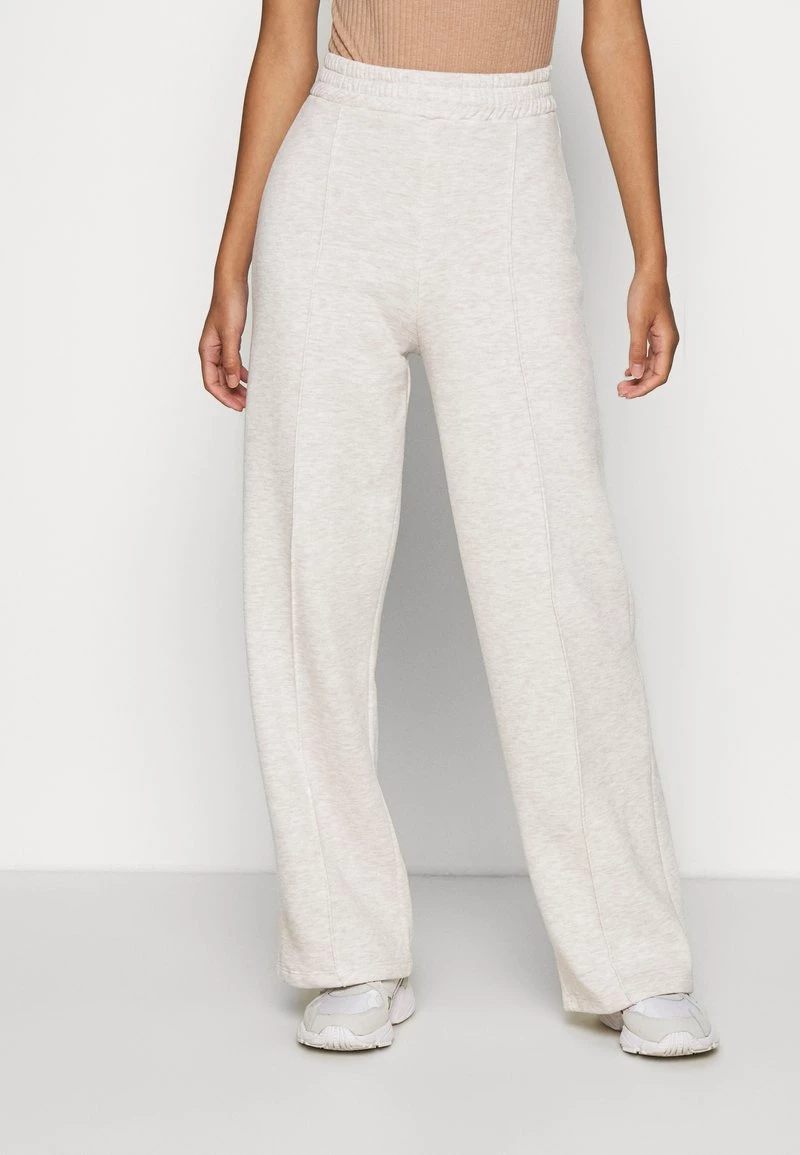 Nly By Nelly STRAIGHT COZY PANTS - Jogginghose - Beige Mélange, Damen 3 Nly By Nelly STRAIGHT COZY PANTS - Jogginghose - Beige Mélange, Damen