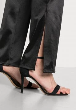 Nly By Nelly SLIT PANT - Stoffhose - Black, Damen -Nly by Nelly Verkaufsladen 6c3fb98463ad4f699ff9be3cf4e9e868