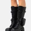 Nly By Nelly BAD TO THE BONE BOOTS - Schnürstiefel - Black, Damen -Nly by Nelly Verkaufsladen 6d22e10e7b4840fd8865b3492c3ca8ed