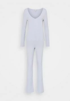 Nly By Nelly FLIRTY SET - Stoffhose - Light Blue, Damen -Nly by Nelly Verkaufsladen 6dd9ea4a48fa46ce9f1abef2888b40d5