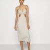 Nly By Nelly CUT OUT MIDI DRESS - Freizeitkleid - Creme, Damen -Nly by Nelly Verkaufsladen 735fe7827217407b87ae25ad99a525bc