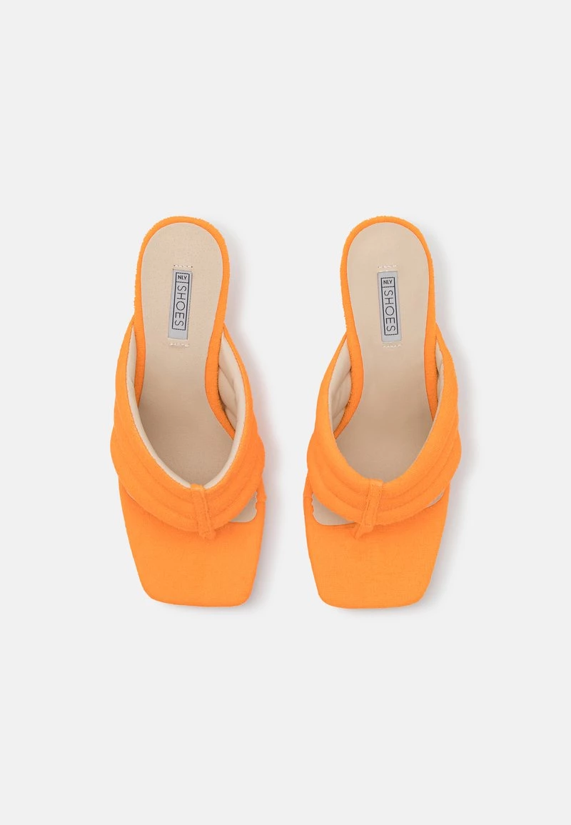 Nly By Nelly DREAM THONG HEEL - Pantolette Hoch - Orange, Damen 8 Nly By Nelly DREAM THONG HEEL - Pantolette Hoch - Orange, Damen – Bild 6
