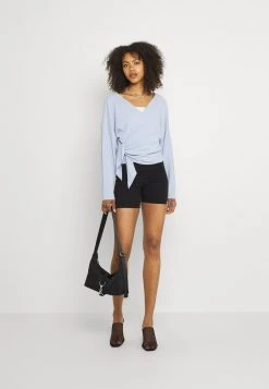 Nly By Nelly LUXURIOUS WRAP - Langarmshirt - Light Blue, Damen -Nly by Nelly Verkaufsladen 73cf0242534144ac9991ab7d76e31e05