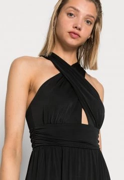 Nly By Nelly HALTERNECK WRAP GOWN - Ballkleid - Black, Damen -Nly by Nelly Verkaufsladen 759066587c5b4408bfe84c30326746ac