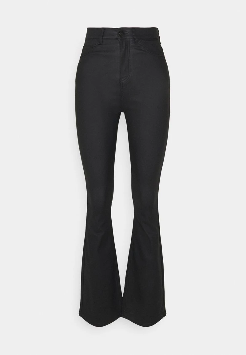 Nly By Nelly COOL COATED FLAIR - Flared Jeans - Black, Damen 3 Nly By Nelly COOL COATED FLAIR - Flared Jeans - Black, Damen