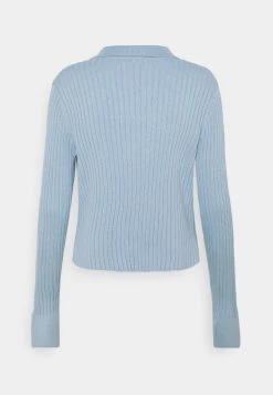 Nly By Nelly Strickjacke - Light Blue, Damen -Nly by Nelly Verkaufsladen 76d82c675c854ee486ece8a9a085a3ce