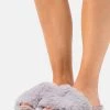 Nly By Nelly FLUFFY FLAT - Pantolette Flach - Grey, Damen 1 Nly By Nelly FLUFFY FLAT - Pantolette Flach - Grey, Damen -Nly by Nelly Verkaufsladen 777d11440f0d41d6a246db714e0f67ca