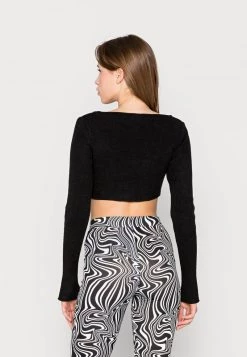 Nly By Nelly ENJOY CROPPED CARDIGAN - Strickjacke - Black, Damen -Nly by Nelly Verkaufsladen 77e929f1b41f40029222e0430df7bf86