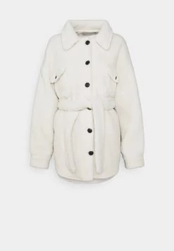 Nly By Nelly MY DEAREST TEDDY SHACKET - Kurzmantel - Offwhite, Damen