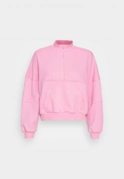 Nly By Nelly SPORTY HALF ZIP - Sweatshirt - Pink, Damen -Nly by Nelly Verkaufsladen 790e9089da38414f918b28e01f6b3ff3
