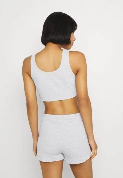 Nly By Nelly SET - Top - Grey Mélange, Damen -Nly by Nelly Verkaufsladen 7cf53581e0184f4d8cc02c90242188ae