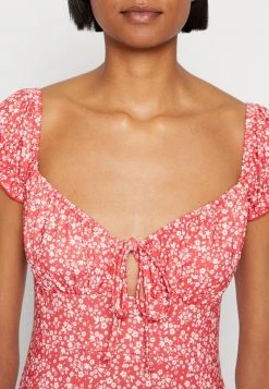 Nly By Nelly TOO CUTE DRESS - Jerseykleid - Red, Damen -Nly by Nelly Verkaufsladen 807dd8bb66bc4412b97e1d5eedbf3219