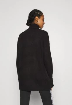 Nly By Nelly LONG ROLL NECK - Strickpullover - Black, Damen -Nly by Nelly Verkaufsladen 81d3f2d5f39b48e0b6a67778f6e03483