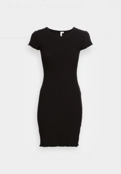 Nly By Nelly FRILL EDGE DRESS - Etuikleid - Black, Damen -Nly by Nelly Verkaufsladen 8330b040e4a74ee083bc596b07b5a8d3
