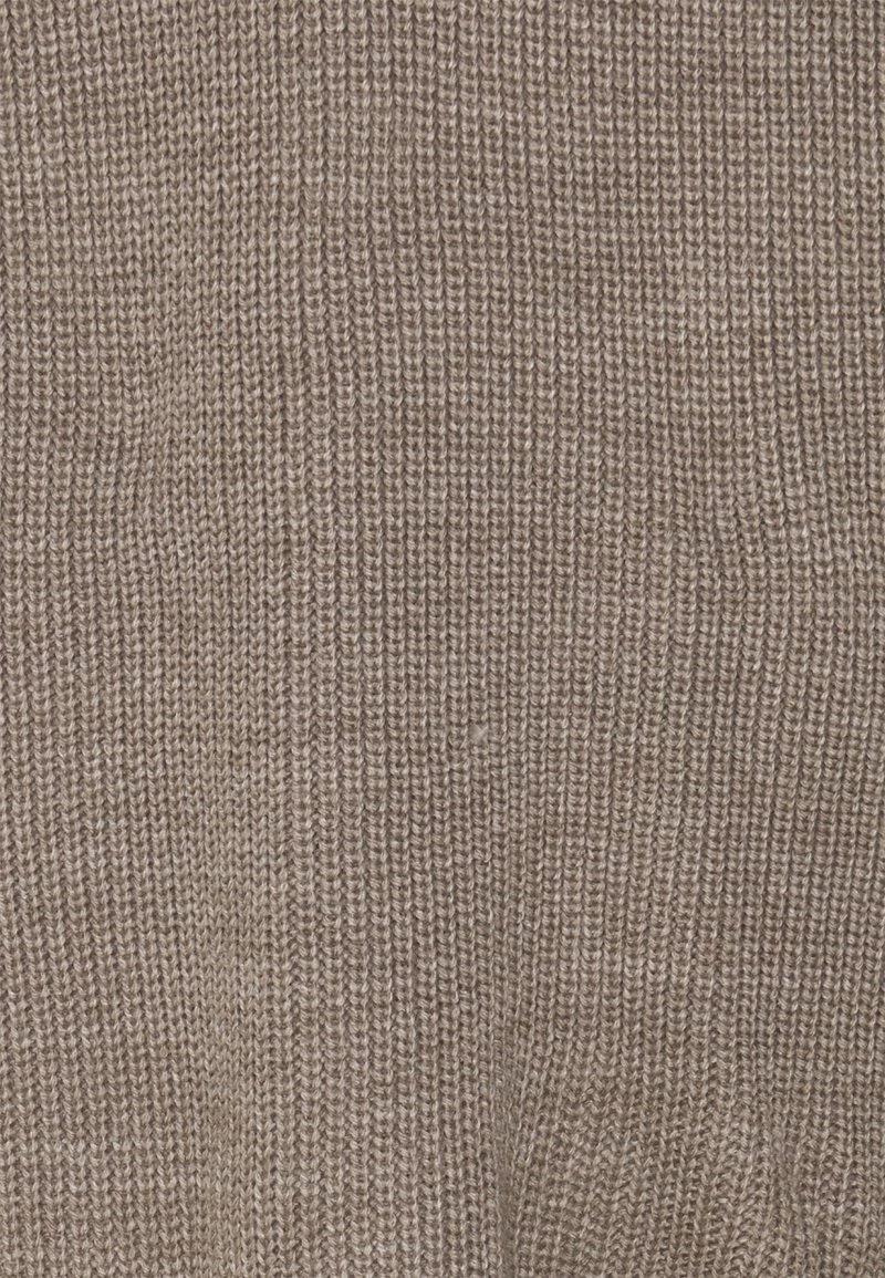 Nly By Nelly RELAXED COLLAR KNIT SWEATER - Strickpullover - Taupe, Damen 5 Nly By Nelly RELAXED COLLAR KNIT SWEATER - Strickpullover - Taupe, Damen – Bild 3