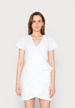 Nly By Nelly DRAPY DRESS - Freizeitkleid - White, Damen
