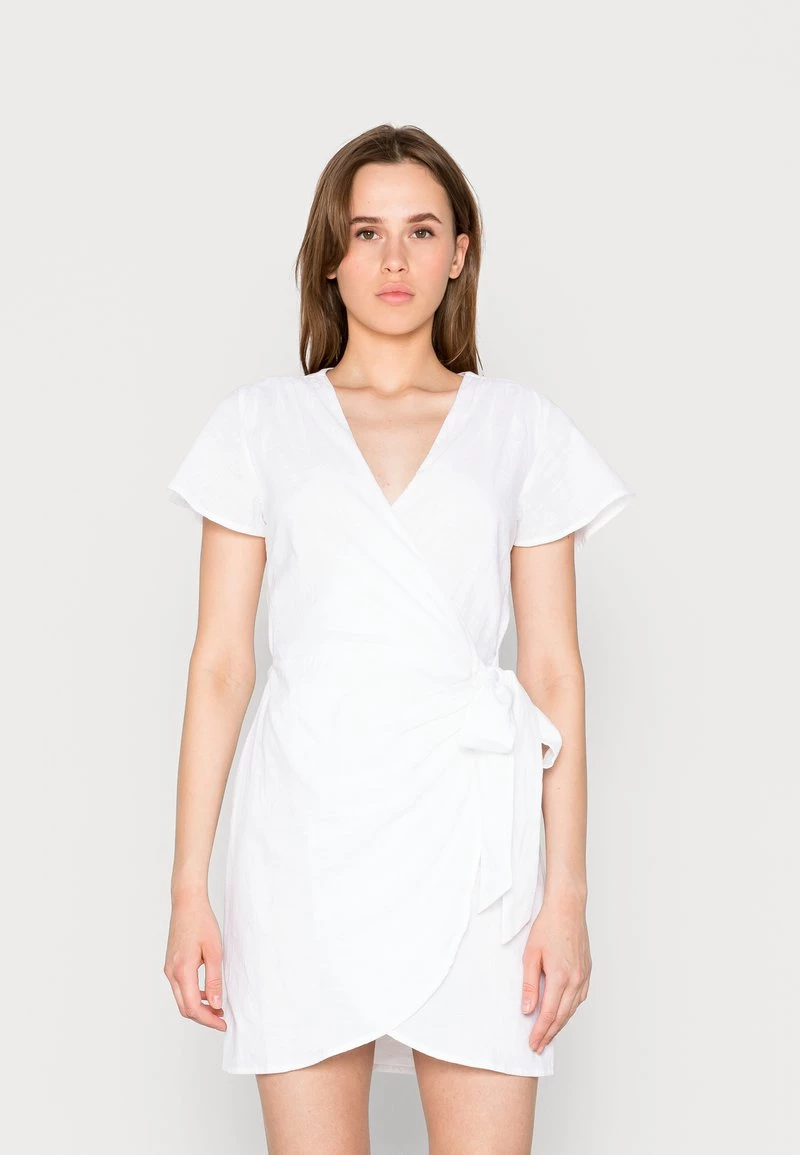 Nly By Nelly DRAPY DRESS - Freizeitkleid - White, Damen 3 Nly By Nelly DRAPY DRESS - Freizeitkleid - White, Damen