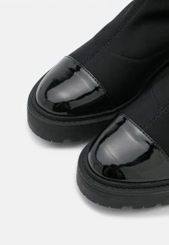 Nly By Nelly LONG WAY 2 GO - Overknees - Black, Damen -Nly by Nelly Verkaufsladen 89868c71ffa1490bb6e346b012f51f40