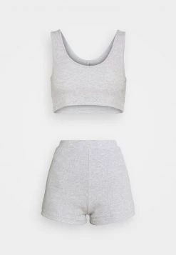 Nly By Nelly SET - Top - Grey Mélange, Damen -Nly by Nelly Verkaufsladen 8b6ea5cdbc2a4724b09f45289eee7eb6