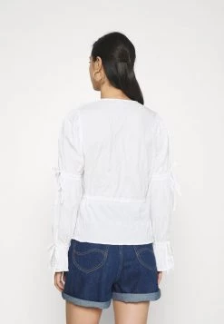 Nly By Nelly TIE DETAILED BLOUSE - Bluse - White, Damen -Nly by Nelly Verkaufsladen 8c98b7eaa95046a3bfb691695bb1fb2c
