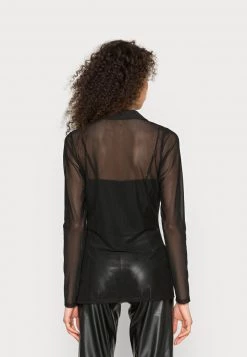 Nly By Nelly COLLAR - Hemdbluse - Black, Damen -Nly by Nelly Verkaufsladen 8e7280dcacbe4ec3abc60dba4168fbba