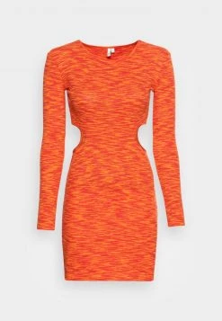 Nly By Nelly CUT OUT DRESS - Freizeitkleid - Red/orange, Damen -Nly by Nelly Verkaufsladen 9733734418004febbe4266b48dbf55d5
