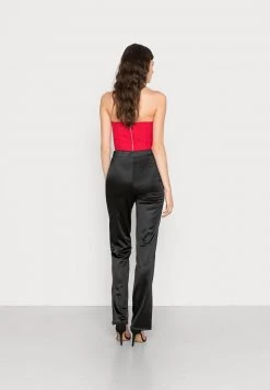 Nly By Nelly SLIT PANT - Stoffhose - Black, Damen -Nly by Nelly Verkaufsladen 995ebb993c514c69b1833d9b42017a40