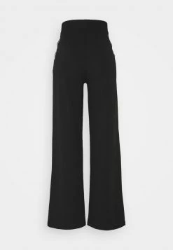Nly By Nelly CUT OUT PANTS - Stoffhose - Black, Damen -Nly by Nelly Verkaufsladen 99fd0744e571472ebeb412cb3919b519