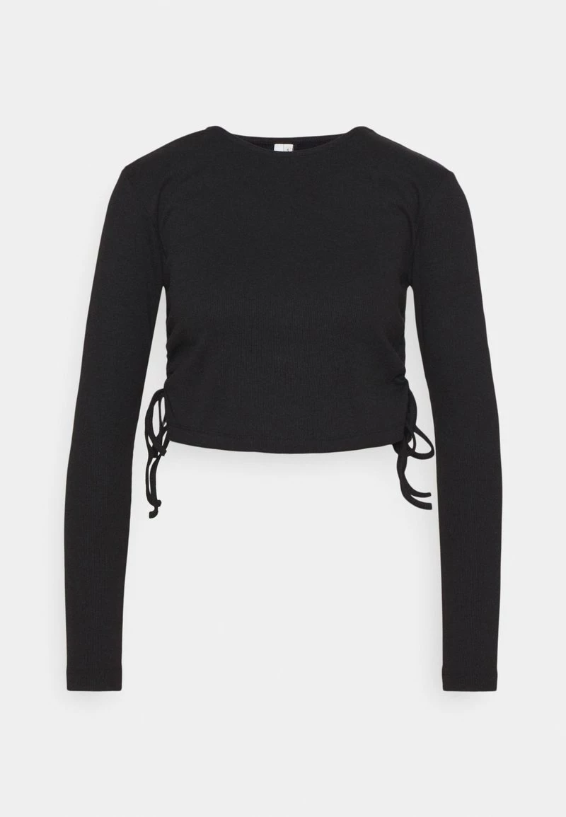 Nly By Nelly SIDE DRAWSTRING - Langarmshirt - Black, Damen 7 Nly By Nelly SIDE DRAWSTRING - Langarmshirt - Black, Damen – Bild 5