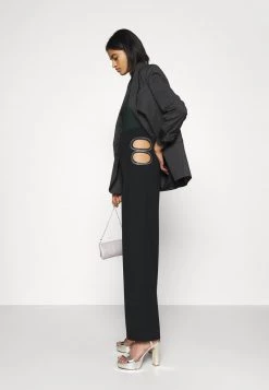 Nly By Nelly CUT OUT PANTS - Stoffhose - Black, Damen -Nly by Nelly Verkaufsladen 9b2858fca4bd4d768986cb083eb75cad