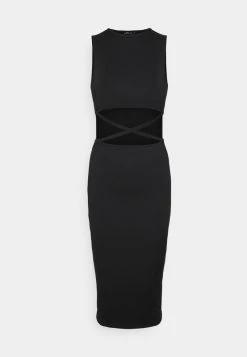 Nly By Nelly CROSS WAIST MIDI DRESS - Jerseykleid - Black, Damen 12 Nly By Nelly CROSS WAIST MIDI DRESS - Jerseykleid - Black, Damen -Nly by Nelly Verkaufsladen 9c371ec8e59546afaa35c4ae4cd7d50a