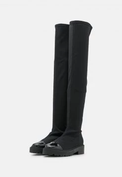 Nly By Nelly LONG WAY 2 GO - Overknees - Black, Damen -Nly by Nelly Verkaufsladen 9c82218b4a3e4d1094a34191b060aa2e