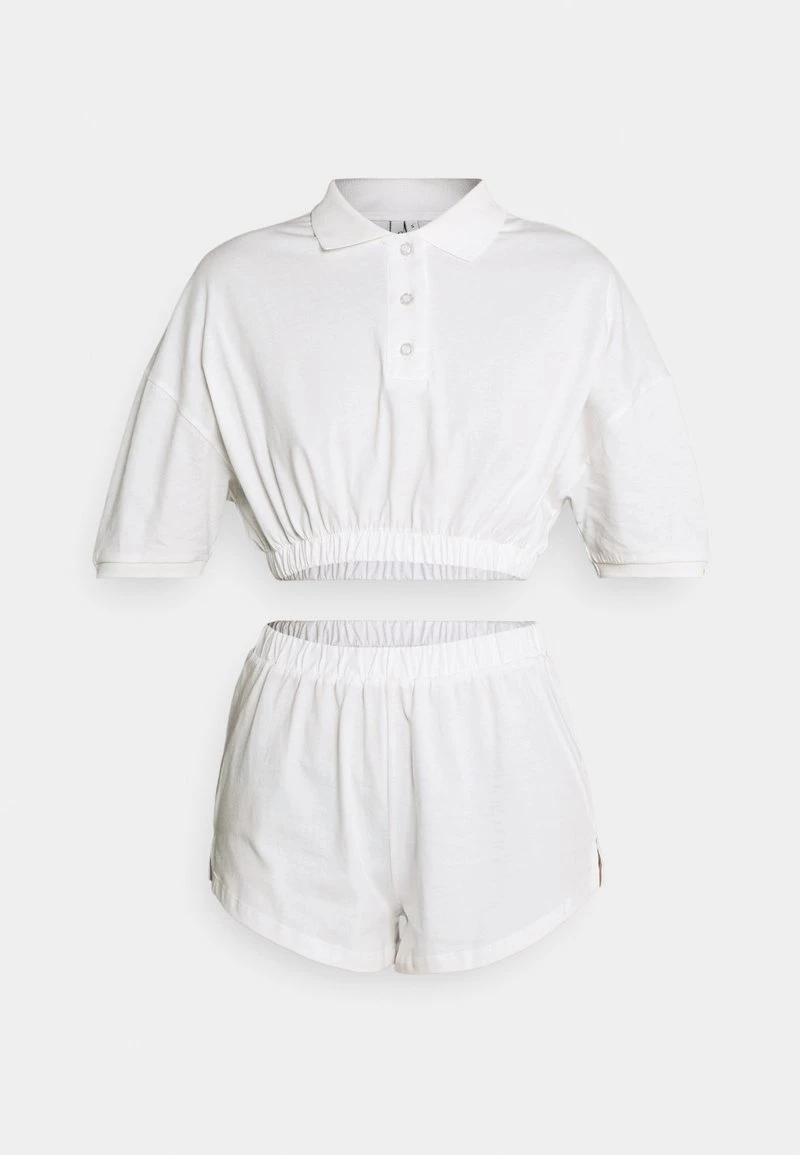 Nly By Nelly CROPPED COLLAR SET - Shorts - White, Damen 9 Nly By Nelly CROPPED COLLAR SET - Shorts - White, Damen – Bild 7
