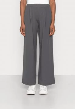 Nly By Nelly ALL IN CREPE PANTS - Stoffhose - Offblack, Damen