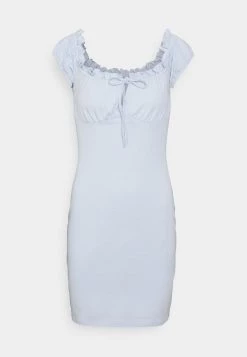Nly By Nelly MY FRILL DRESS - Cocktailkleid/festliches Kleid - Light Blue, Damen -Nly by Nelly Verkaufsladen a5aca6c89a914c43b8c51da98f9ce2ae