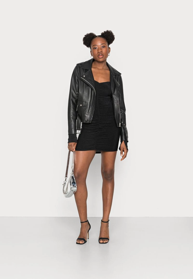 Nly By Nelly RUCHED FRONT DRESS - Cocktailkleid/festliches Kleid - Black, Damen 4 Nly By Nelly RUCHED FRONT DRESS - Cocktailkleid/festliches Kleid - Black, Damen – Bild 2