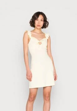 Nly By Nelly IN LOVE DRESS - Freizeitkleid - Lt.yellow, Damen