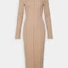 Nly By Nelly VISIBLE SEAM MIDI DRESS - Jerseykleid - Nougat, Damen -Nly by Nelly Verkaufsladen a7f90535fb8d4a60944eba1d7345a94b