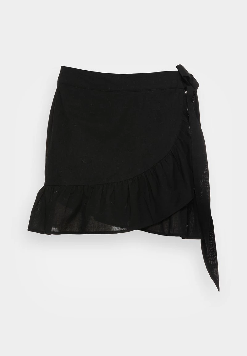 Nly By Nelly WRAP FRILL SKIRT - Minirock - Black, Damen 6 Nly By Nelly WRAP FRILL SKIRT - Minirock - Black, Damen – Bild 4
