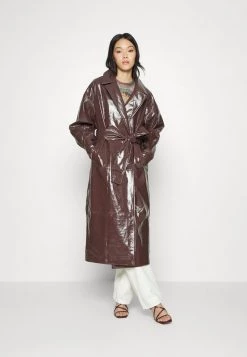 Nly By Nelly WRAP COAT - Klassischer Mantel - Brown, Damen