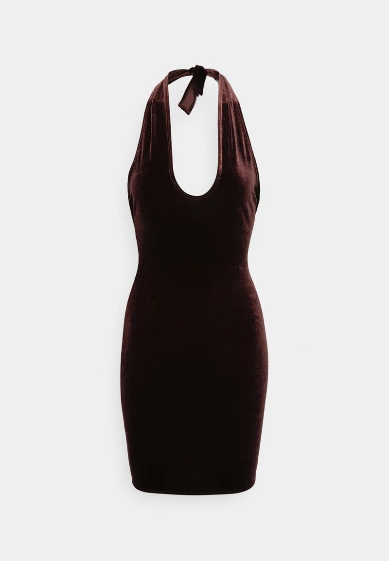 Nly By Nelly TWIST NECK DRESS - Cocktailkleid/festliches Kleid - Brown, Damen 7 Nly By Nelly TWIST NECK DRESS - Cocktailkleid/festliches Kleid - Brown, Damen – Bild 5