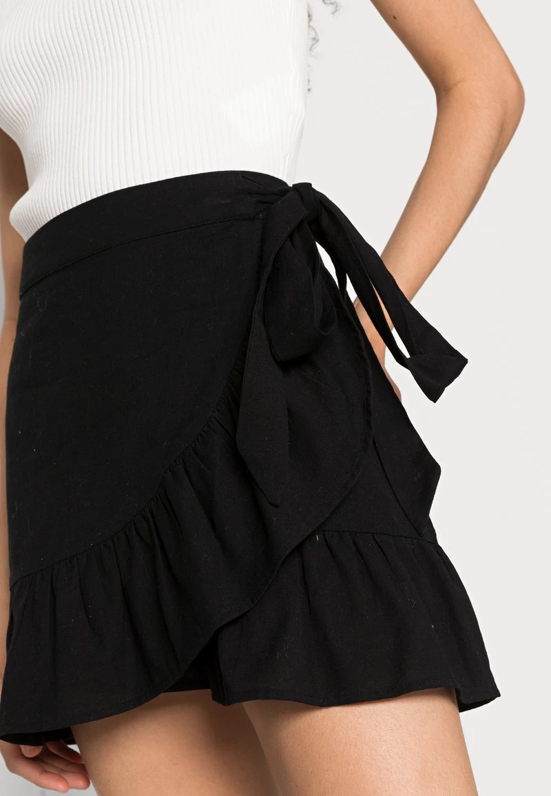Nly By Nelly WRAP FRILL SKIRT - Minirock - Black, Damen 7 Nly By Nelly WRAP FRILL SKIRT - Minirock - Black, Damen – Bild 5