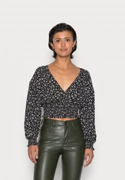 Nly By Nelly SMOCKED WAIST BLOUSE - Bluse - Flower, Damen