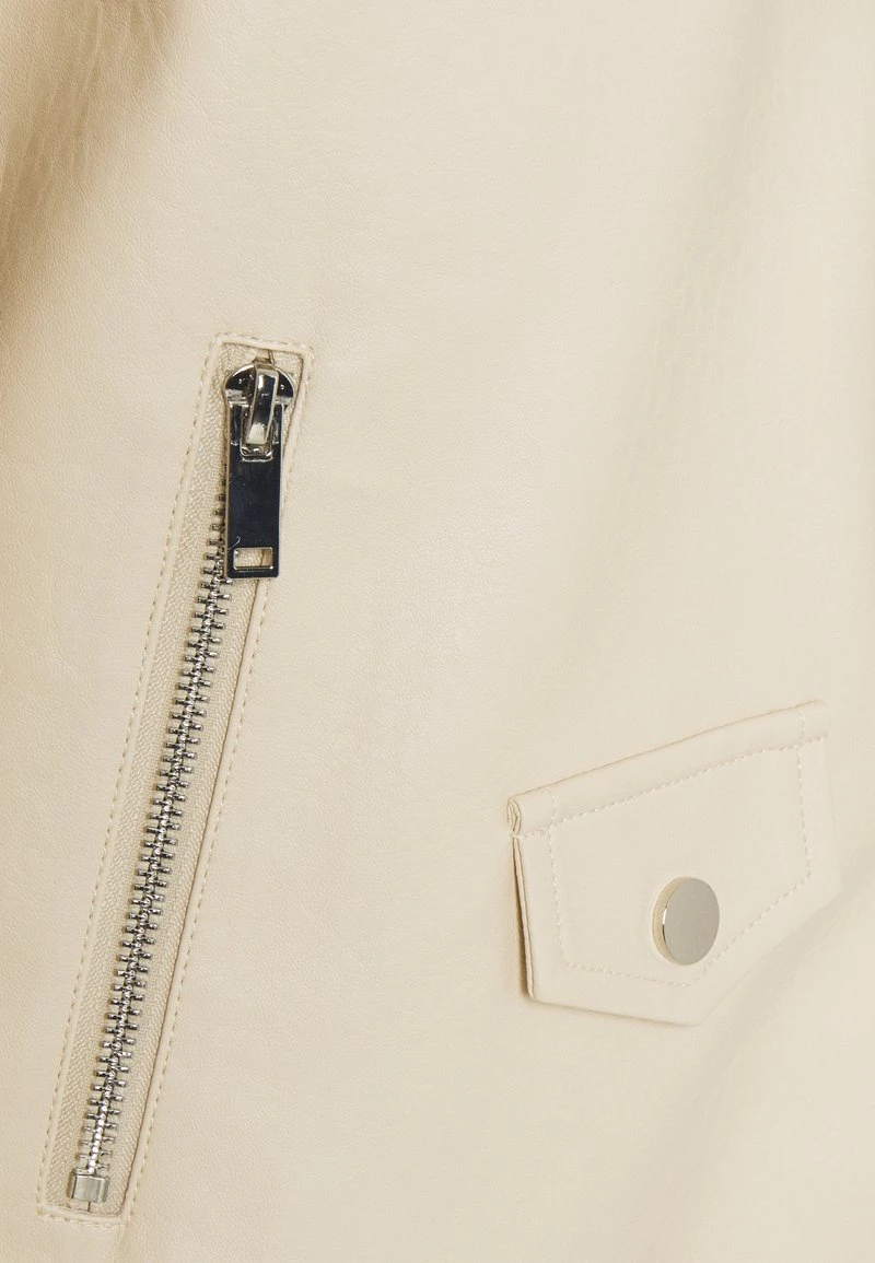 Nly By Nelly GRAND BIKER - Kunstlederjacke - Beige, Damen 5 Nly By Nelly GRAND BIKER - Kunstlederjacke - Beige, Damen – Bild 3