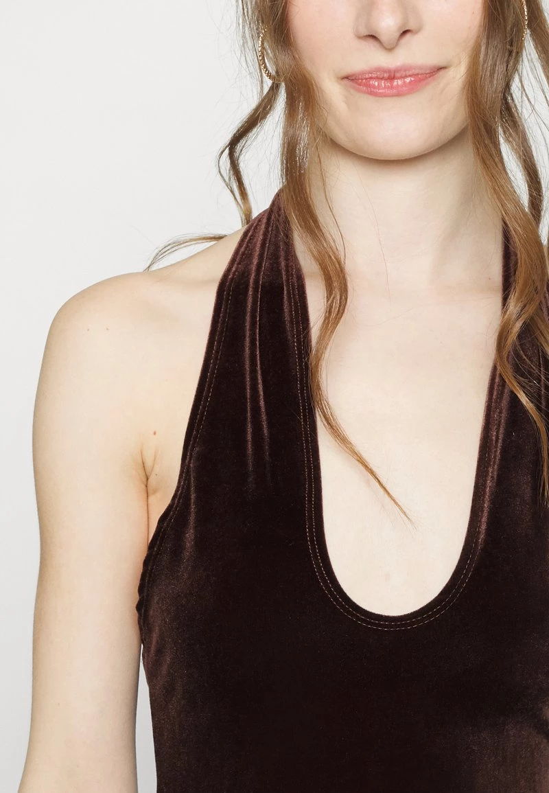 Nly By Nelly TWIST NECK DRESS - Cocktailkleid/festliches Kleid - Brown, Damen 8 Nly By Nelly TWIST NECK DRESS - Cocktailkleid/festliches Kleid - Brown, Damen – Bild 6